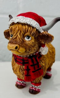Highland Cattle – Tartan Scarf & Leg Warmers