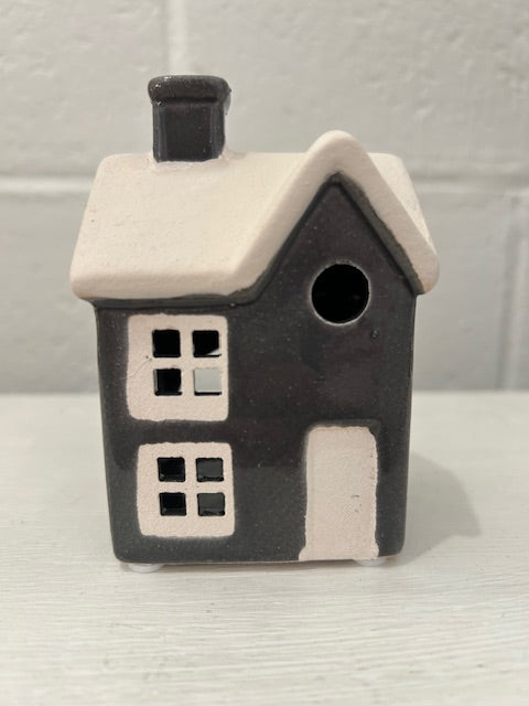 Tealight House Village Toasted Marshmallow Cabin
