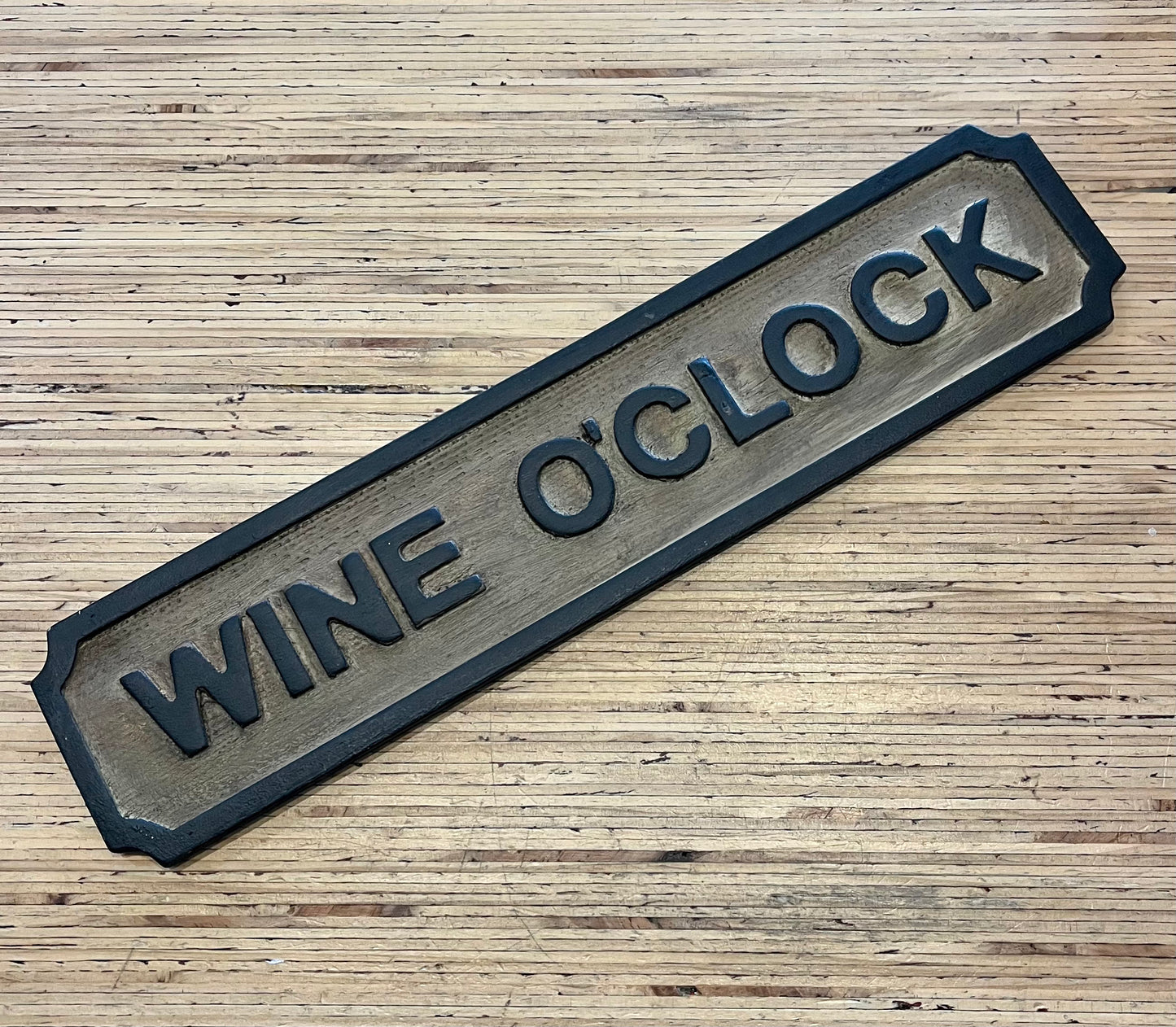 Small WINE O'CLOCK Sign