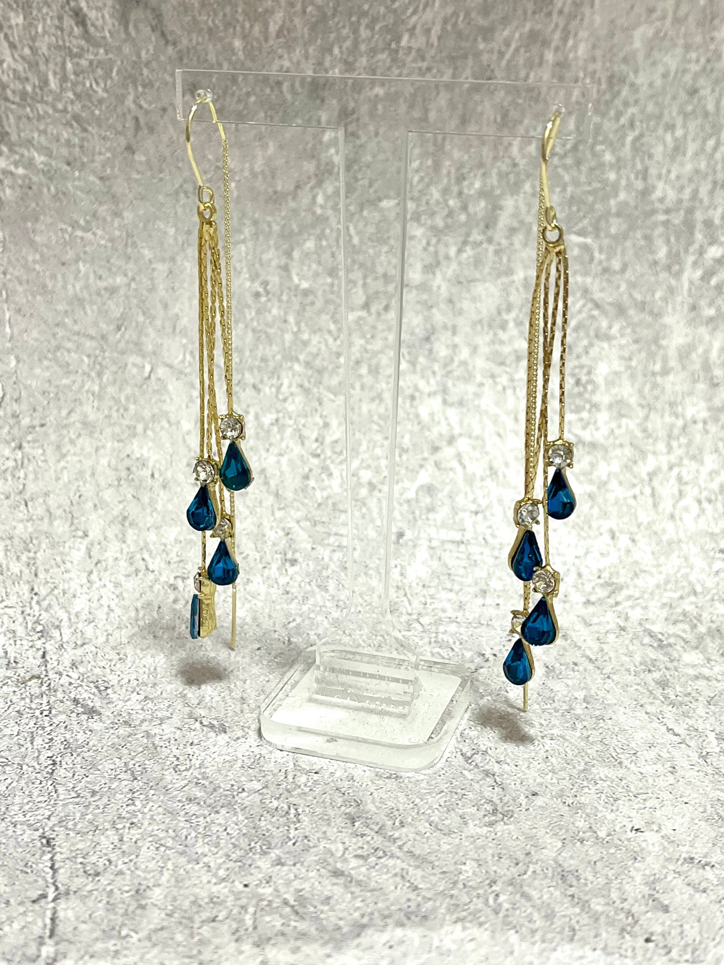 Blue Cascade Earrings