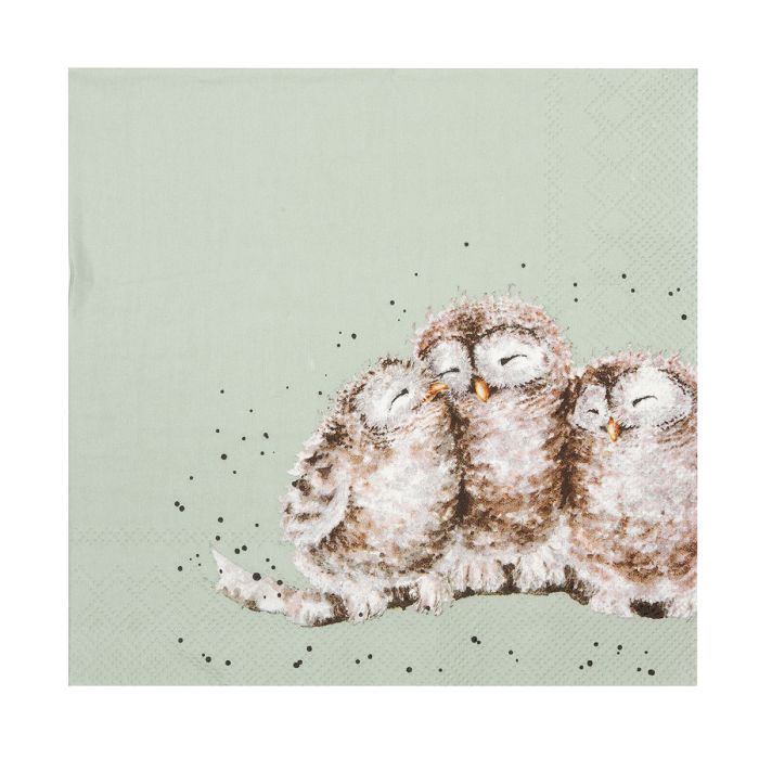 'Owl Together' Owl Cocktail Napkin