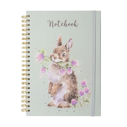 Wrendale 'Head Clover Heels' rabbit A4 notebook