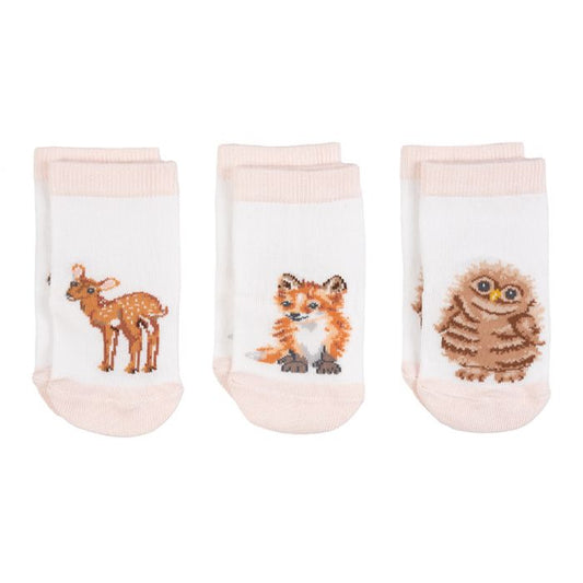 Wrendale  'Little Forest' Woodland Animal Baby Socks