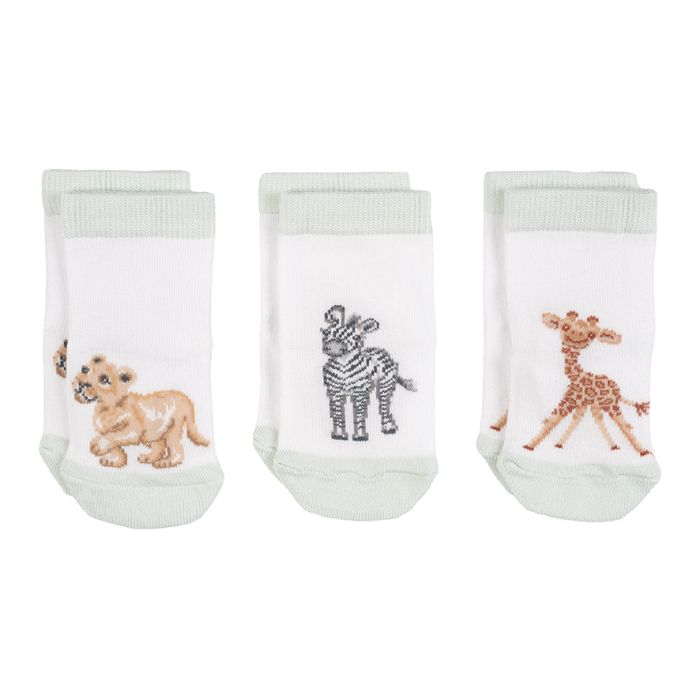 Wrendale  Little Savannah African Animal Baby Socks