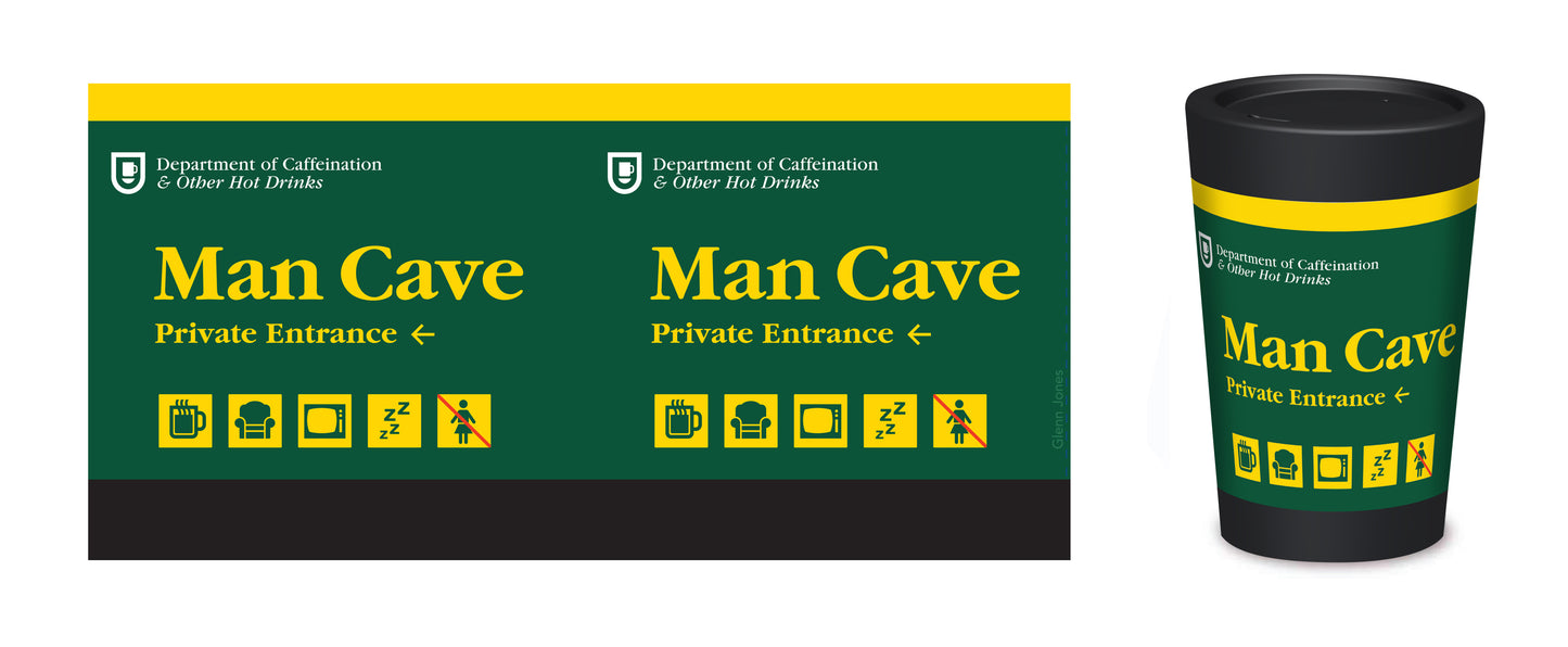 REUSABLE COFFEE CUP - MAN CAVE