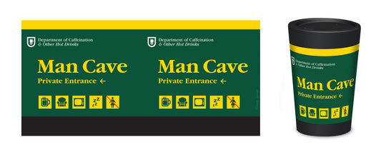 REUSABLE COFFEE CUP - MAN CAVE