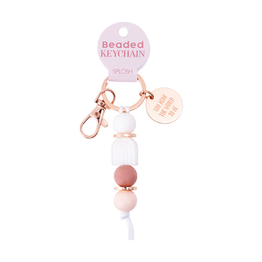 World to me Silicone Keyring
