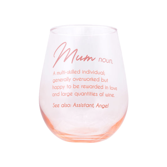 Mother's Day Stemless Wine Glass