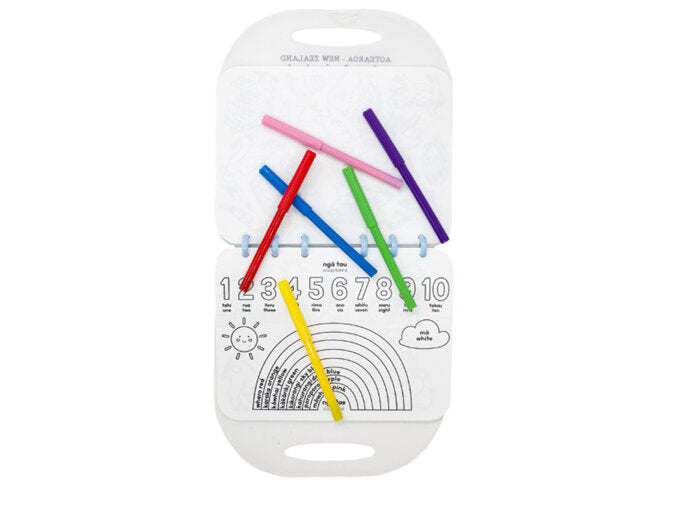 Moana Road Colour & Wipe Book