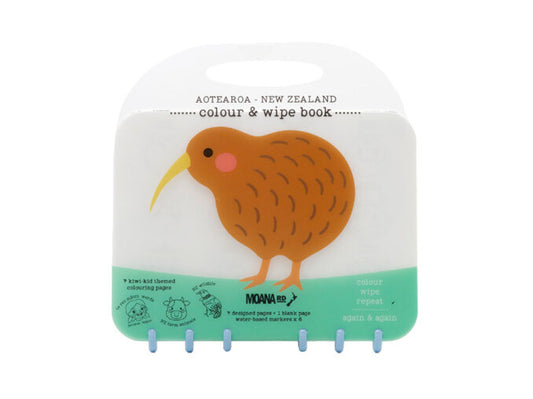 Moana Road Colour & Wipe Book