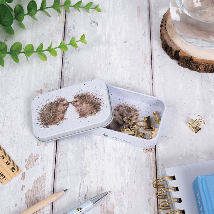 'Hogs and Kisses' Hedgehog Mini Gift Tin