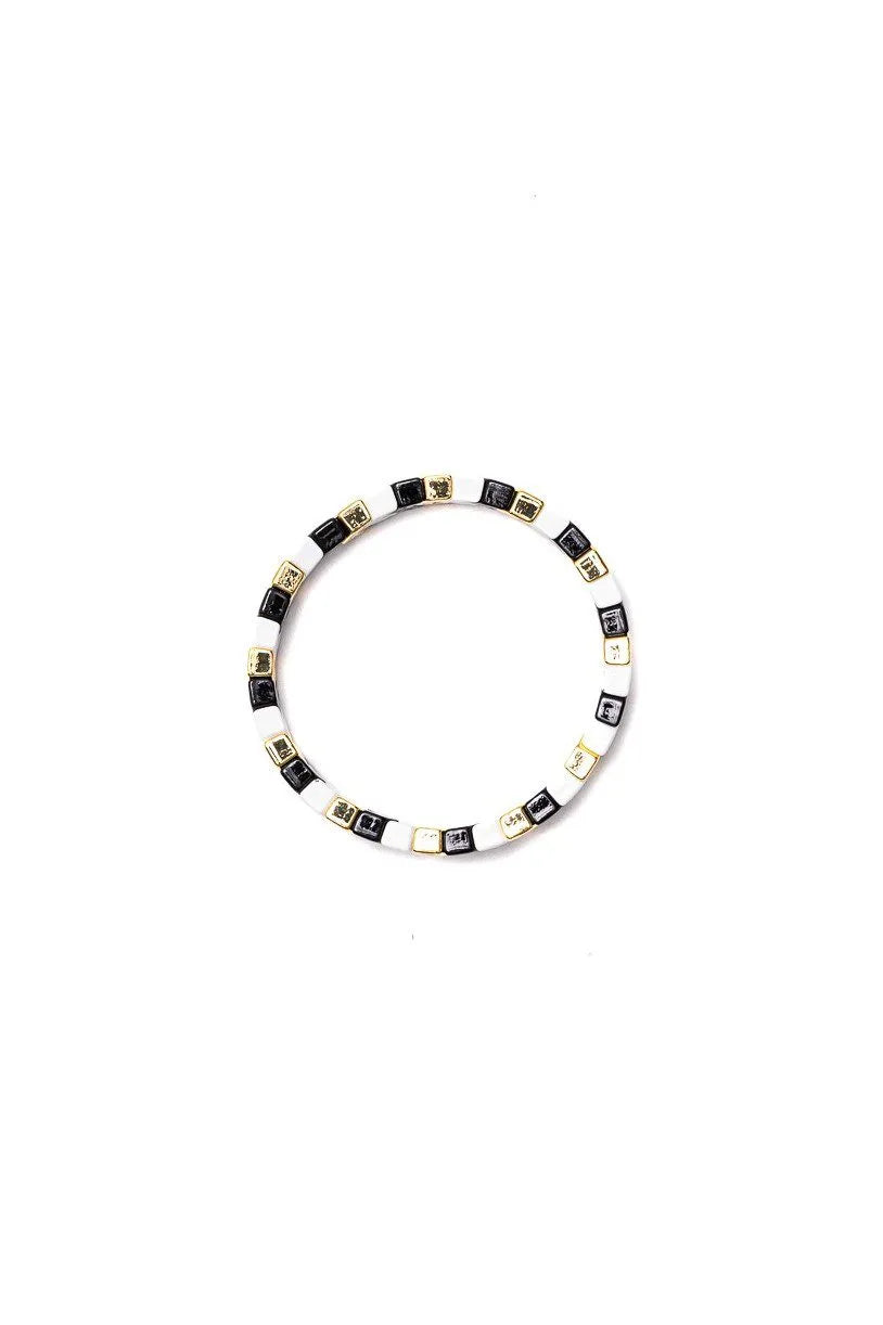 Myla Black White Bracelet