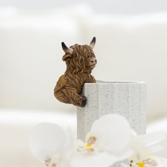 Saddle & Bloom Highland Cow Pot Hangers