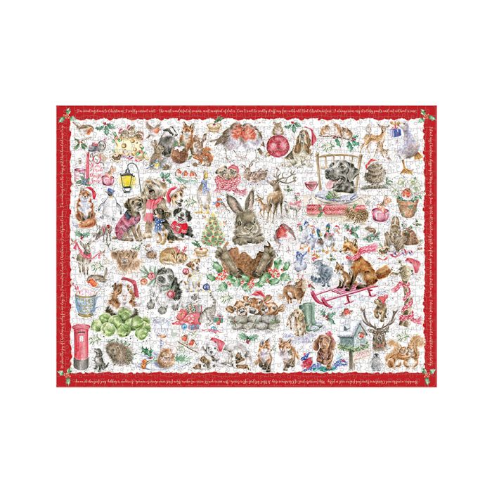 'Country Set Christmas' Animal Jigsaw Puzzle