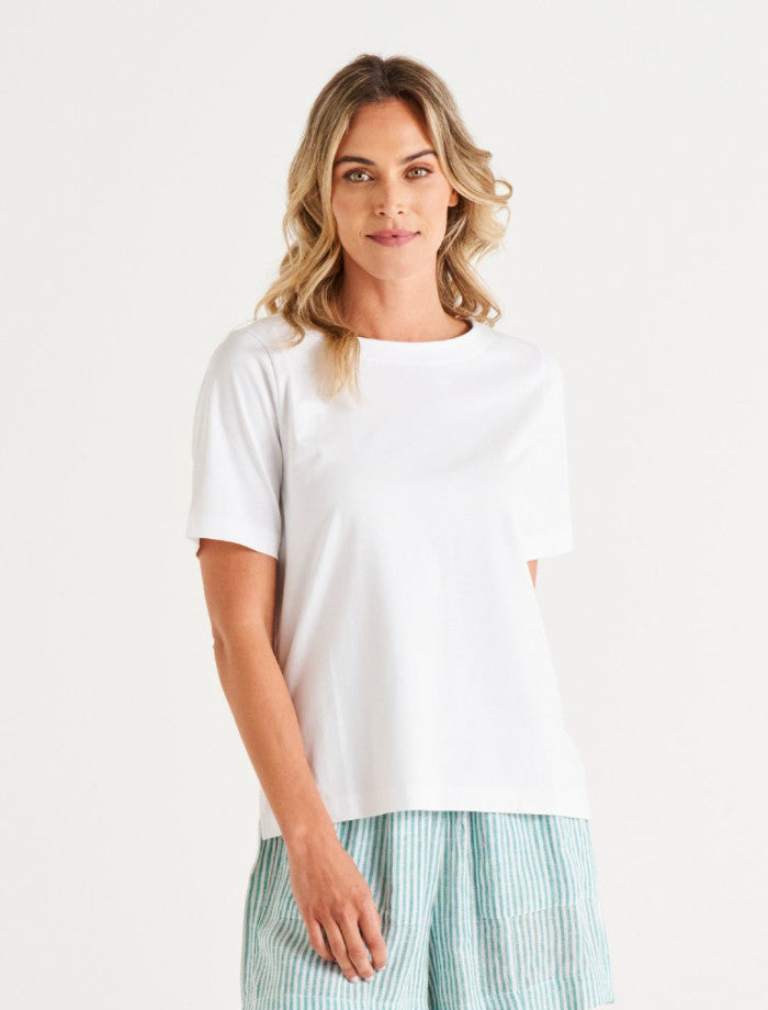 Betty Basics | Rosalie Tee White