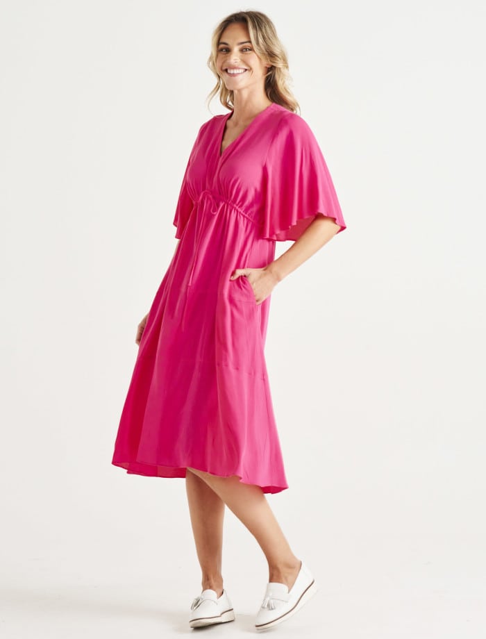 BETTY BASICS SAINT LUCIA DRESS - French Rose