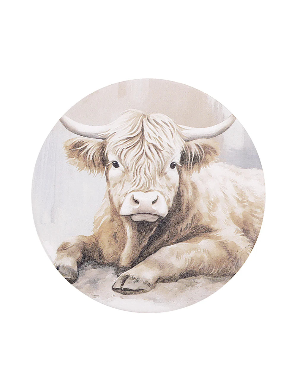 Saddle & Bloom Ceramic Coaster
