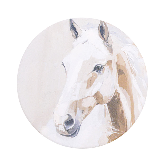 Saddle & Bloom Ceramic Coaster