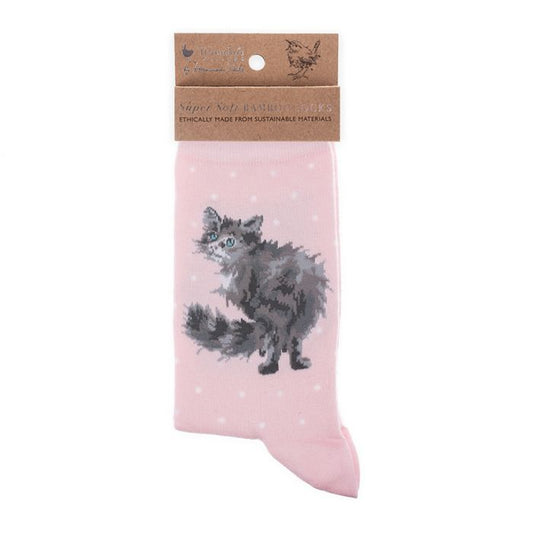 Wrendale 'Glamour Puss' cat socks