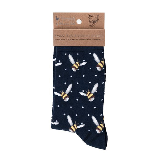 Wrendale 'Busy Bee' bee Socks