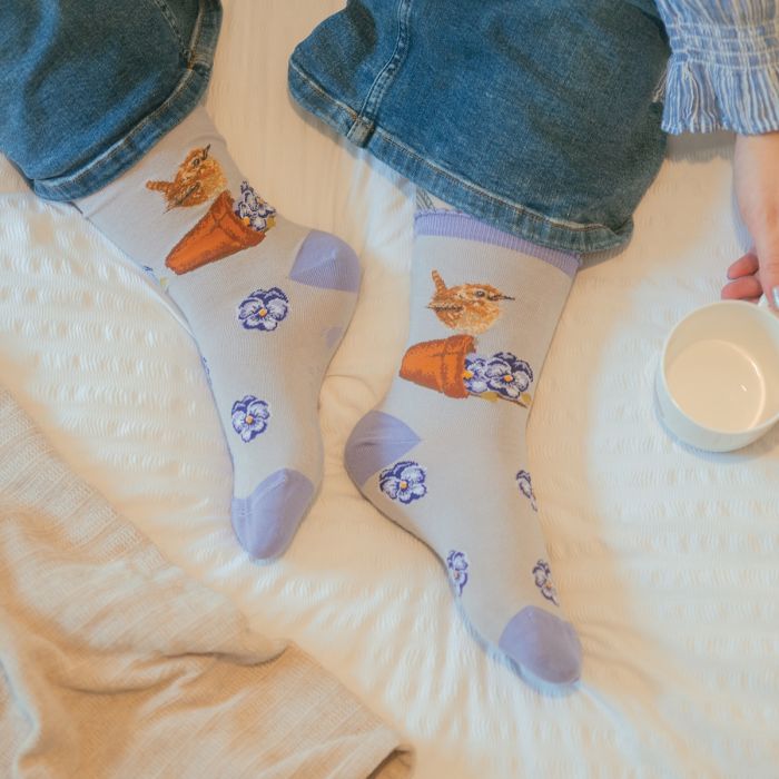 'Pottering About' Wren Socks