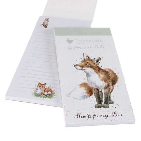 'Bright Eyed and Bushy Tailed' fox magnetic Shopping Pad