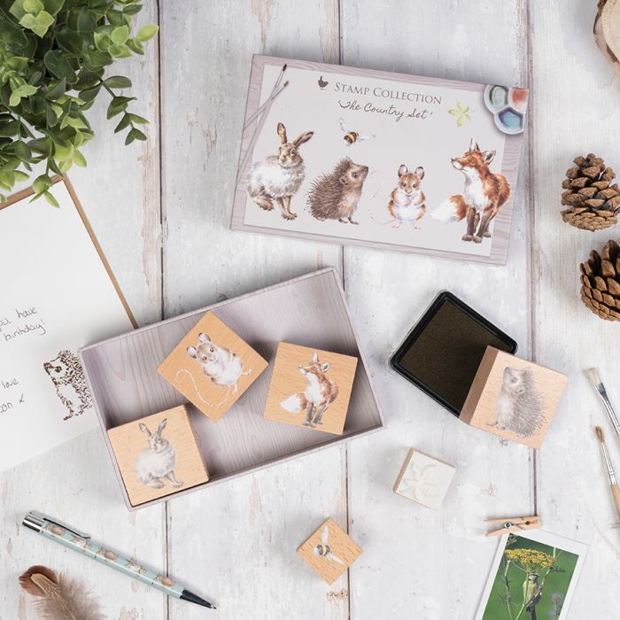 Wrendale 'The Country Set' Country Animal Ink Stamp Set