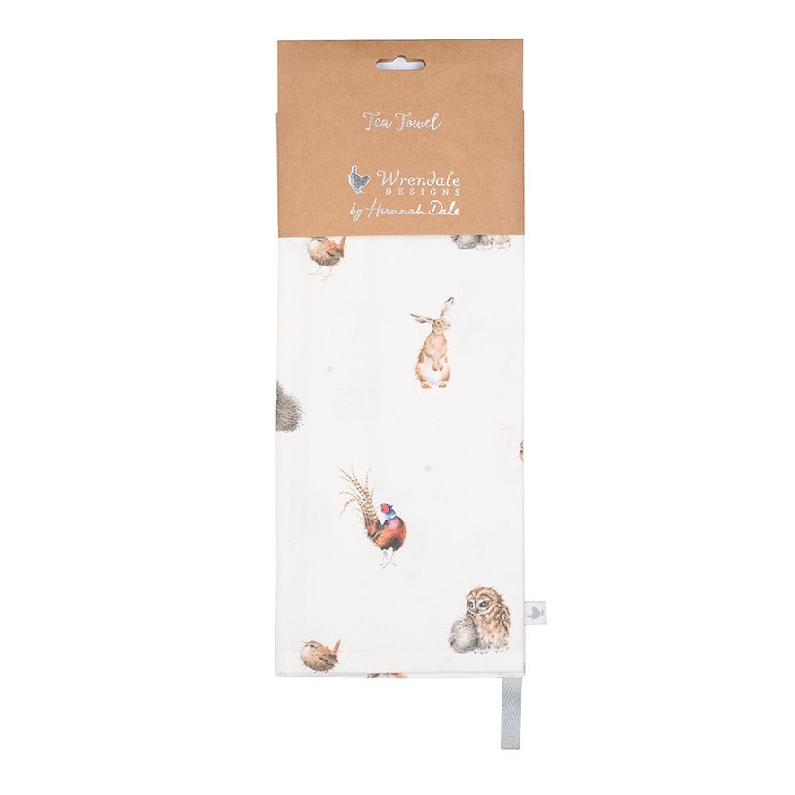 Wrendale 'Woodlanders' Woodland Animal Tea Towel