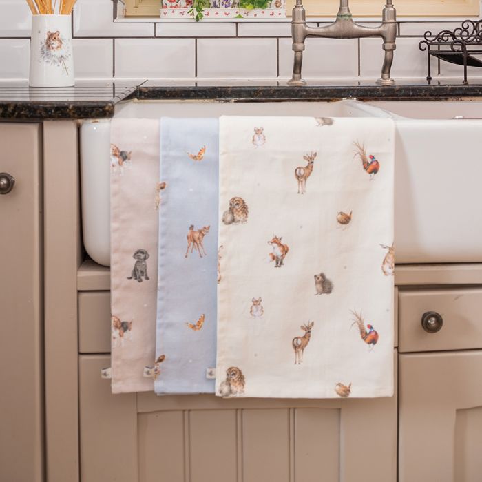 Wrendale 'Feathered Friends' Bird Tea Towel