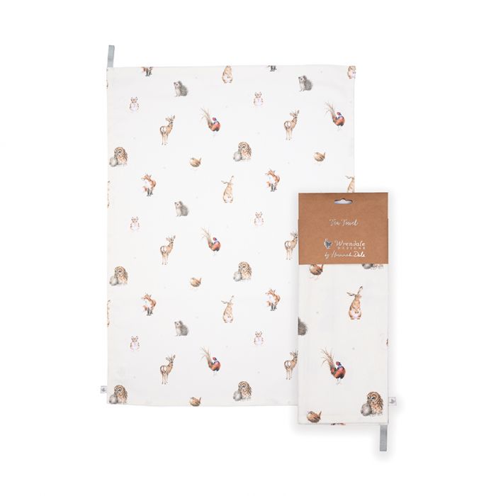 Wrendale 'Woodlanders' Woodland Animal Tea Towel