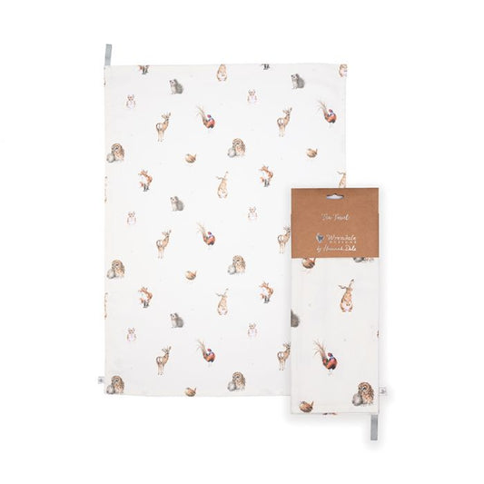 Wrendale 'Woodlanders' Woodland Animal Tea Towel