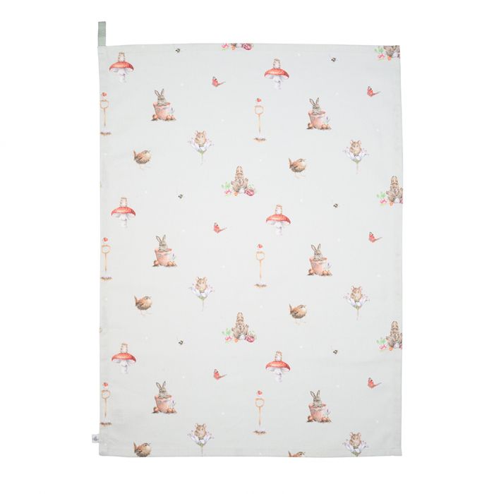 Wrendale  'Garden Friends' Garden Animal Tea Towel