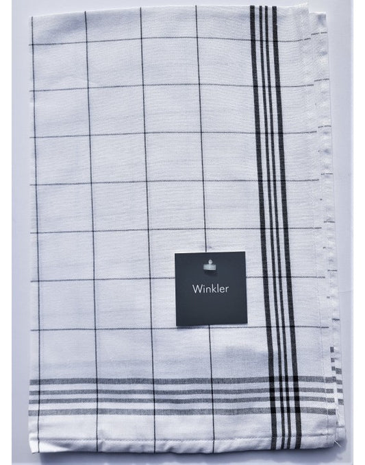 Winkler Tea Towel Black Checks