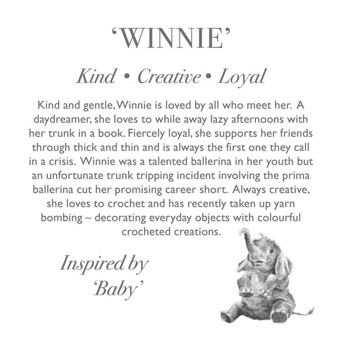 'Winnie' Elephant Character