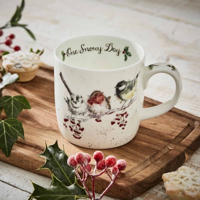 Wrendale 'One Snowy Day' Bird Mug