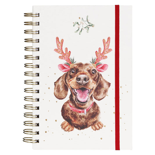 Wrendale "Misteltoe and Barks" Dachshund Notebook