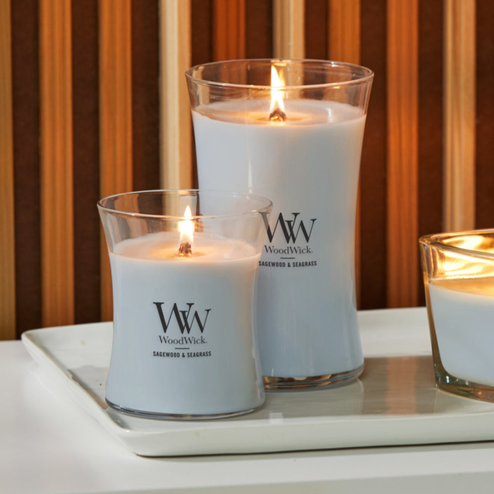 WoodWick Medium | Sagewood & Seagrass