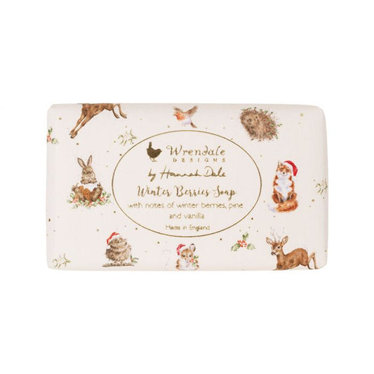 Wrendale 'Winter Berries' Country Animal Christmas Soap