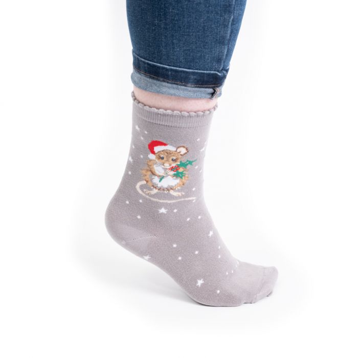 Wrendale  'Christmouse' Mouse socks