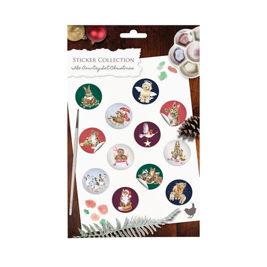 Wrendale 'The Country Set Christmas' Country Animal Stickers