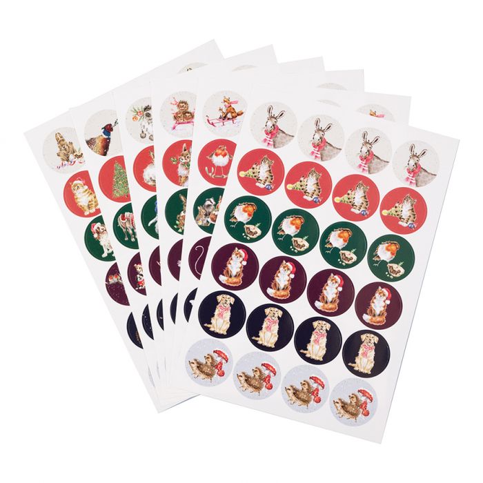 Wrendale 'The Country Set Christmas' Country Animal Stickers