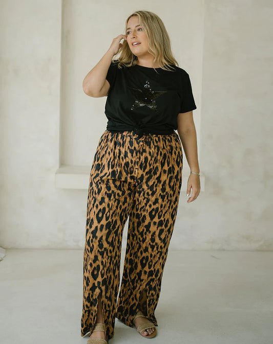 Sequin Tee - Black