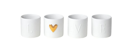 Rader Love set of 4 mini tealights