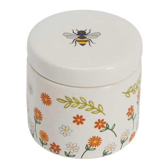 Garden Bee Trinket Pot