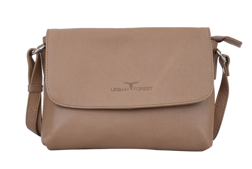 Rosa Small Leather Handbag - Florence Almond