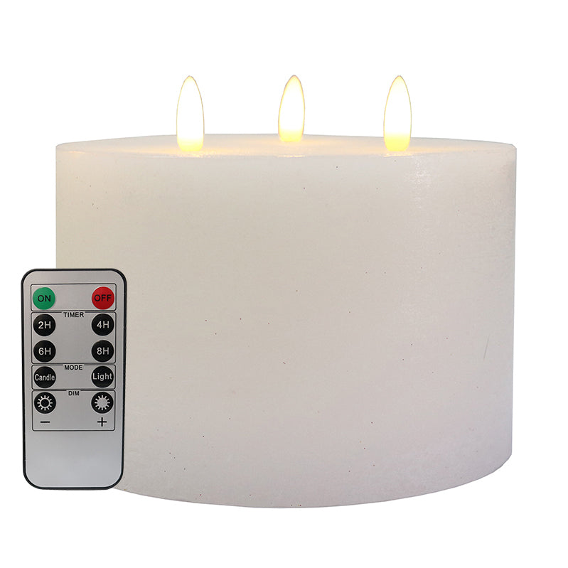LED Battery Candle w/ 3 wicks 15x10