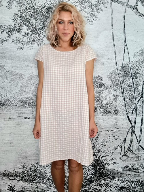 Helga May Pink Check & Polka Jungle Dress