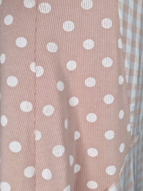 Helga May Pink Check & Polka Kennedy Dress