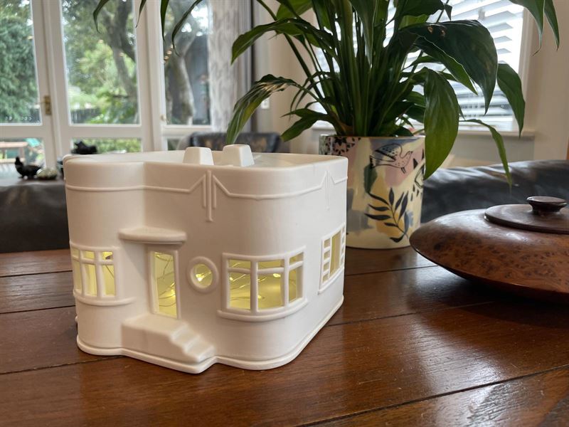 Räder - New Zealand Art Deco - Porcelain Tealight House