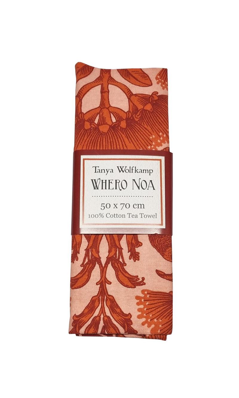 Wolfkamp & Stone - Whero Noa - Tea Towel